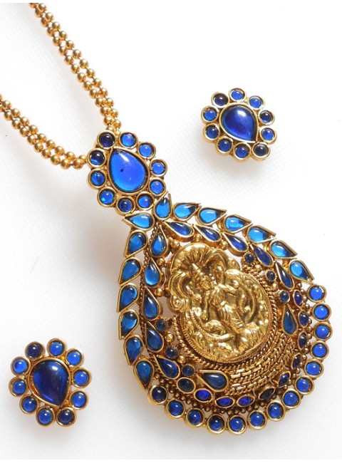 Polki Pendant Set